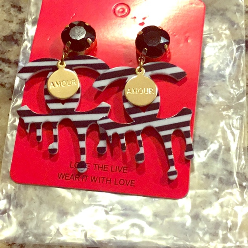 Chinese LOVE earrings-BRAND NEW, NEVER WORN.
